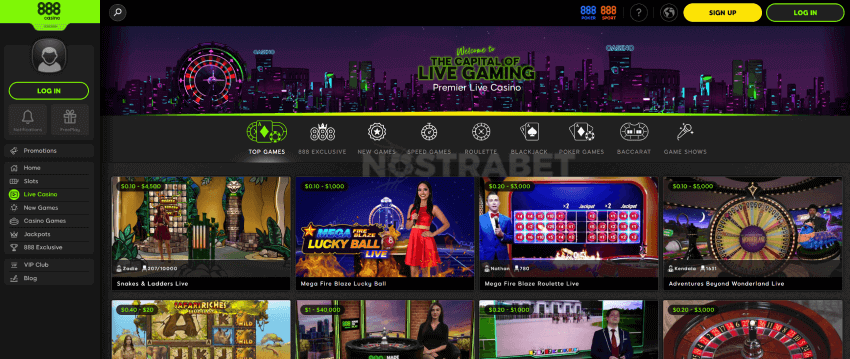 888casino live dealers canada