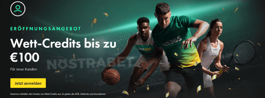 bet365 Willkommensbonus Sport